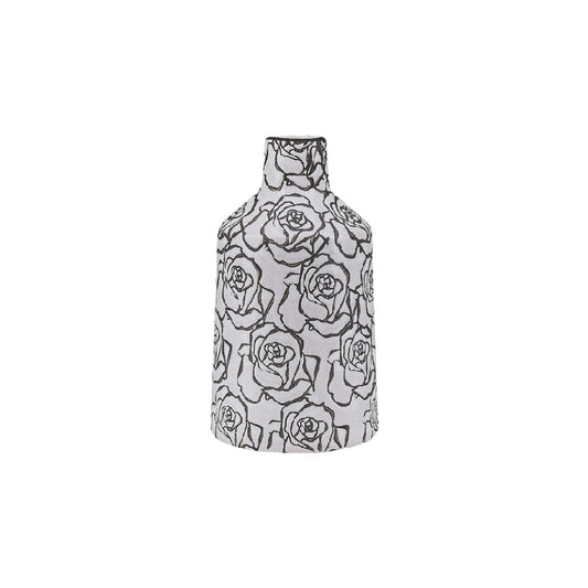 Vase décoratif en céramique pour intérieur avec motifs floraux - 20 x 20 x 30